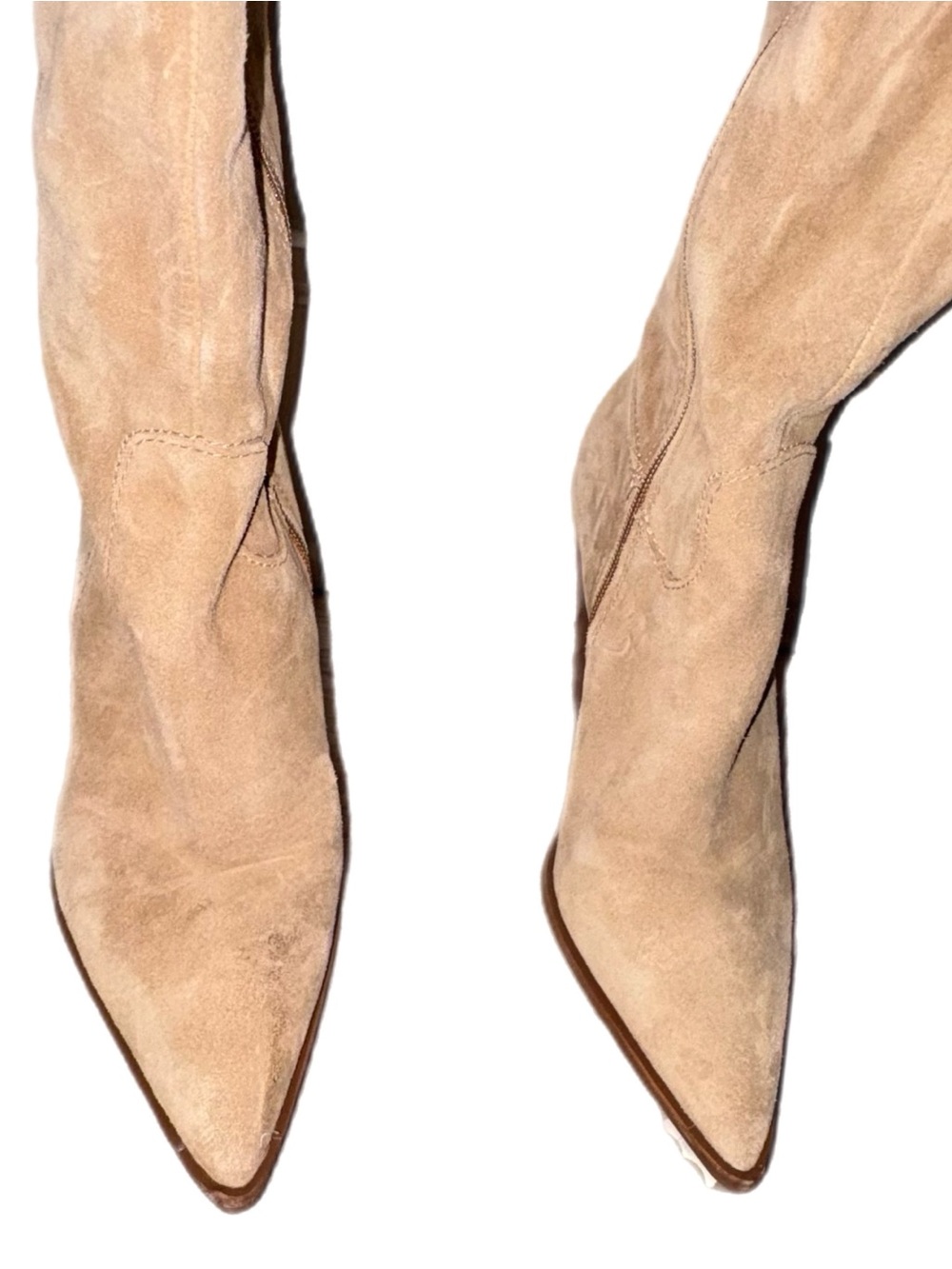VINCE CAMUTO OYENNDA BOOT SIZE 7 WIDE CALF TORTILLA - Picture 3 of 9